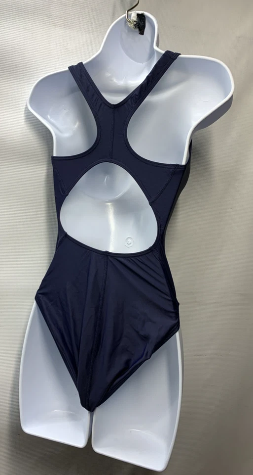 Traje de baño de una pieza TYR MSO1A deportivo con correas anchas liso espalda X azul marino talla 32 Foto 2 de 4