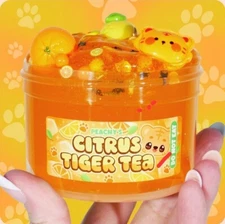 PEACHYBBIES PEACHY'S CITRUS TIGER TEA SLIME SWEET TEA AND LEMONADE W/ACTIVATOR 