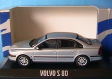 VOLVO S80 Silver Blue 2002 MINICHAMPS 1/43 Saloon Berline 4 Portes Four Doors