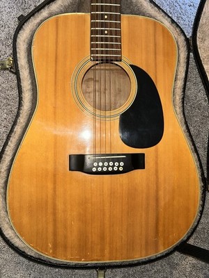 Carlos Model 285-Style 12-String Acoustic Guitar w Hard Case
