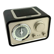 Crosley CR221 Vintage Style Retro AM/FM Tabletop Radio Black Works Great!