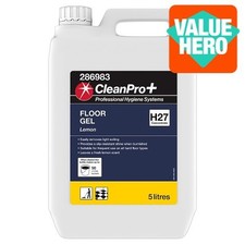 CleanPro+ Floor Gel Lemon Heavy Duty Cleaner 2 x 5 Litres FAST AND FREE DELIVERY 3.60 per litre