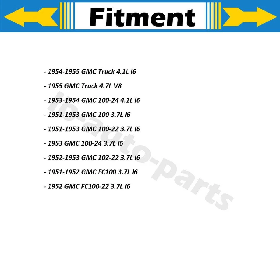 Manguera de freno delantera trasera 4 piezas para 1956 1957 1958 1959 GMC 100 4,4 L estándar Foto 3 de 4