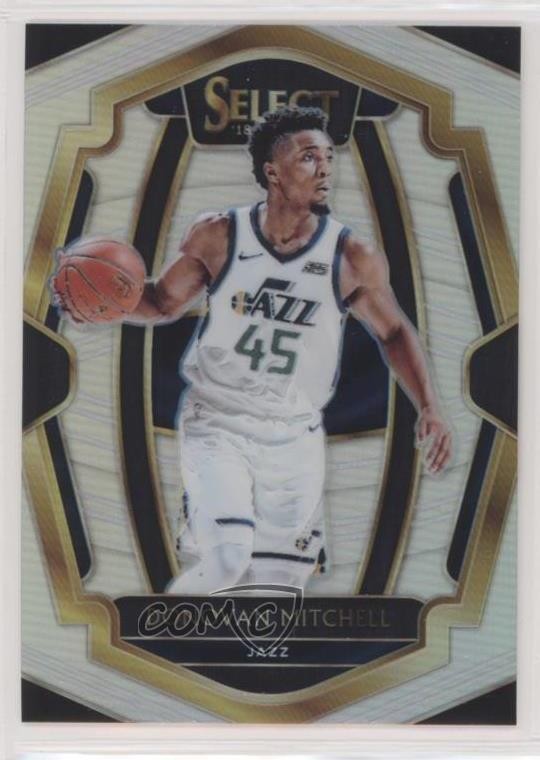 2018-19 Panini Select Premier Level Silver Prizm Donovan Mitchell #178 0ht6