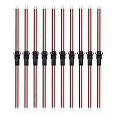 10 Pairs 2pin JST SM Female/Male Connectors 15cm 22AWG Wire for 5050 3528 563...