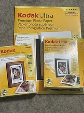 Kodak Photo Paper Lot, Over 100 Sheets of Var...