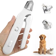 New 2-In-1 Electric Dog Nail Grinder & Clipper LED Fast Shipping