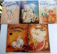 5 Jean Myers Decorative Tole Painting Books Folk Art Bunny Rainbow Bears Angels