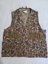 SafTbak Camo Vest Men  s Duck Bird Hunting Vintage Jim  Catfish  Hunter USA