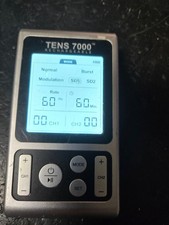 TENS 7000 Rechargeable Dual Channel TENS Unit USB C NO LEADS DT7303 tested