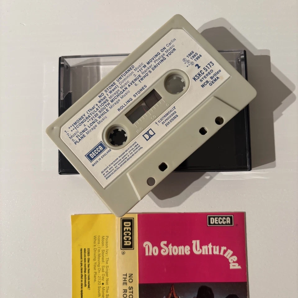THE ROLLING STONES - NO STONE UNTURNED (RARE DECCA UK CASSETTE TAPE) - Image 3 of 4