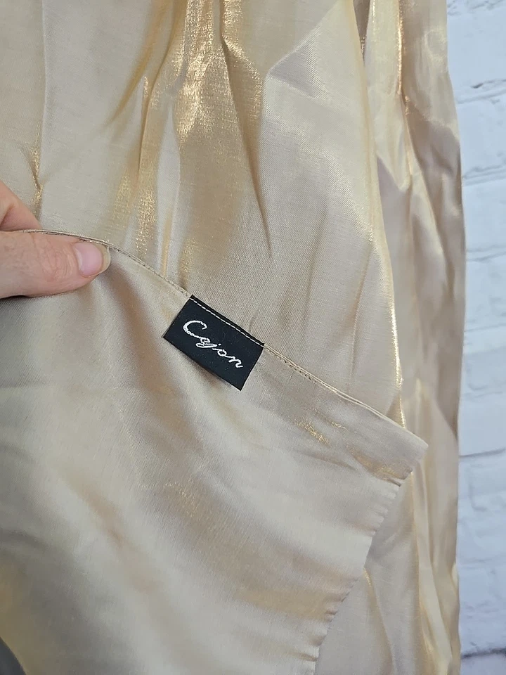 Mantón envolvente metálico Cejon 17x70 mezcla de rayón boho Foto 4 de 4