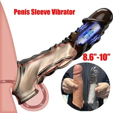 Male Cock-Girth-Enlarger-Enhancer-Penis-Extension-Extender-Sheath-Sleeve-Men Big