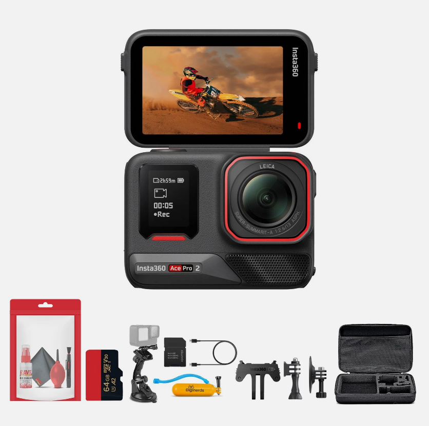 Insta360AcePro2WaterProofActionCamera,AI-Powered,8K30,1/1.3"50MP