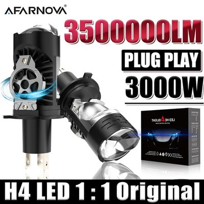 H4/9003/HB2 LED Headlight Projector Lens Canbus 3000W 3500000LM Car&Motorcycle