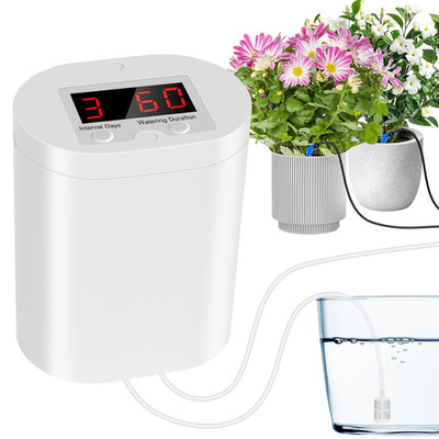 Automatic Watering System for 8 Potted Plants, Vacation Plant Watering Devices w