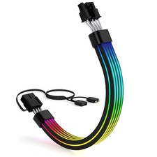 Sirlyr RGB 8 Pin PCIE Cable,Bright ARGB GPU Cables Extension for RTX 3060 406...