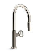 Kohler Billet Touchless Pull-Down Kitchen Sink Faucet, Vibrant Polished Nickel
