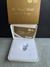 2013 Royal Birth Sovereign EMPTY Royal Mint Box & COA Only