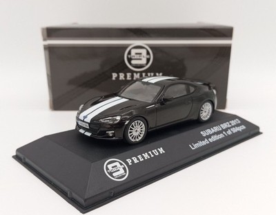 SUBARU BRZ 2013 LHD BLACK WHITE LANES TRIPLE 9 T9P10023 1:43 TRIPLE9 JAPAN BLACK