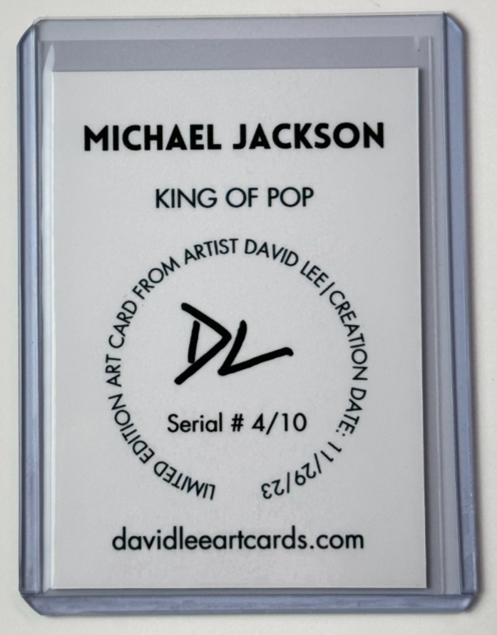 ＄Michael Jackson KING OF POP トランプカード　グッズ Michael Jackson Limited Edition Artist Signed 