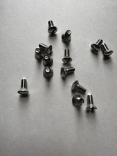 STAINLESS STEEL OVAL HEAD SLOTTED MACHINE SCREWS. 12/24 x 1/2” 18-8 , 15 PCS NEW