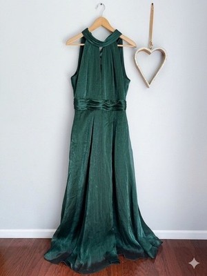 green shimmer maxi dress Photo Finish Forest Green Sequin Lace-Up Maxi Dress