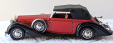 Vintage Solido #31 1939 Delage D8 120 French Touring Car Red and Black Pre WWII