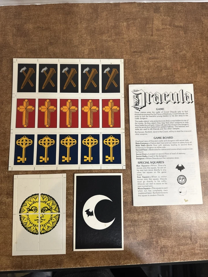 NEW Rare 1983 Dark Realm of Dracula Fantasy Board Game Crisloid Complete In Box - Image 2 of 4