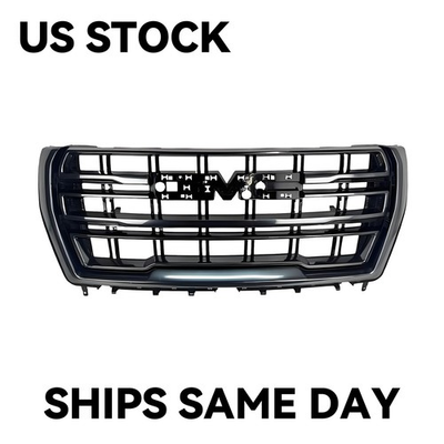 #ad Front Upper Grille For 2021 2024 GMC Yukon Yukon XL AT4 Black Chrome 84835786 $214.19