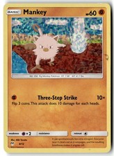 Pokemon Card Mankey - 8/12 LP McDonald's Promos 2019 Promo 008/012