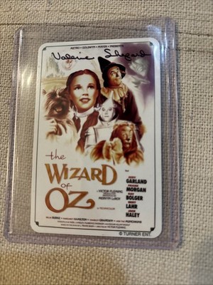 Valerie Shepard Child Munchkin Wizard of Oz Signed Playing Card 