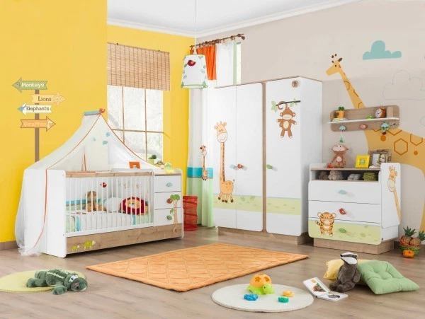 Cilek Safari Baby Babyzimmer I - Safari Baby Serie mit mitwachsendem Babybett