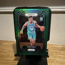 2023-24 Panini Prizm Green Prizm Rookie James Nnaji #159 Charlotte Hornets