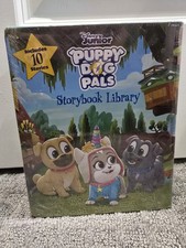 New Disney Junior Puppy Dog Pals Storybook, 10 Book Library Set Hard Cover