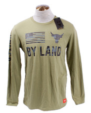 Under Armour Men's M Green Long Sleeve Tee T-Shirt UA Freedom Project Rock