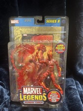 Marvel Legends Human Torch Series II Toybiz 2002 Gold Foil Comic New Rare