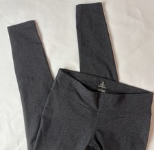 Prana Crop Leggings Heather Gray Women’s Sz M Athletic Yoga Pants Waist Pocket