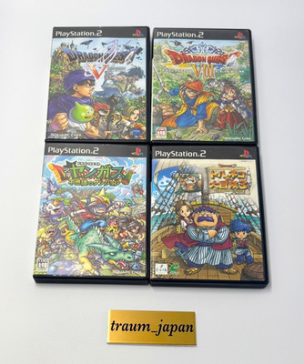 Lot 4 Dragon Quest 5 8 V VIII Torneko 3 Yangus Dungeon PS2 PlayStation 2 Tested