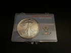 1992 Walking Liberty American Eagle $1 Dollar Coin, Fine Silver 1 oz!