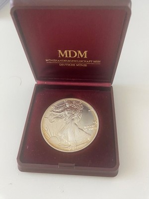 1 Dollar 1989, '' American Silver Eagle '', USA Silber 999/1000, 1 OZ=31,11 g