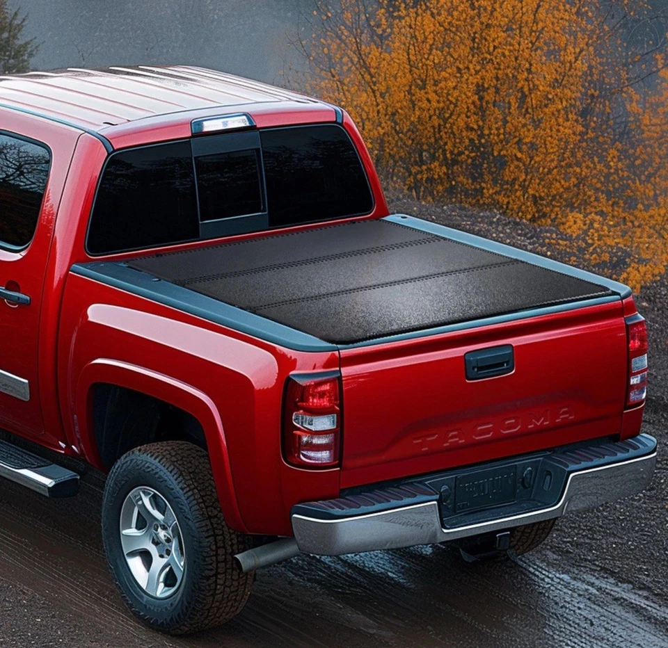 Жесткий тройной чехол VEVOR подходит для Toyota Tacoma 2016-2023 годов выпуска с кузовом 5 футов НОВЫЙ - Изображение 3 из 4