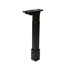 Postal Pro The Bradford Plastic Mailbox Post Kit - Black New In Box