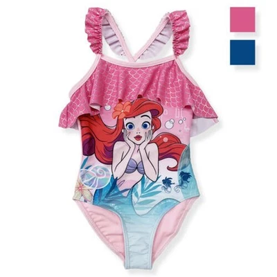 Maillot De Bain Fille Disney La Petite Sirène Ariel Une Pièce Entière Mer 6157 - Photo 1/4