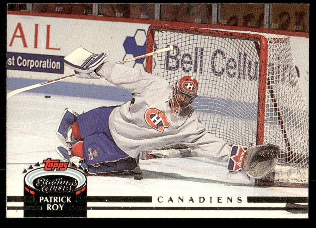 1992-93 Stadium Club Patrick Roy Montreal Canadiens #133