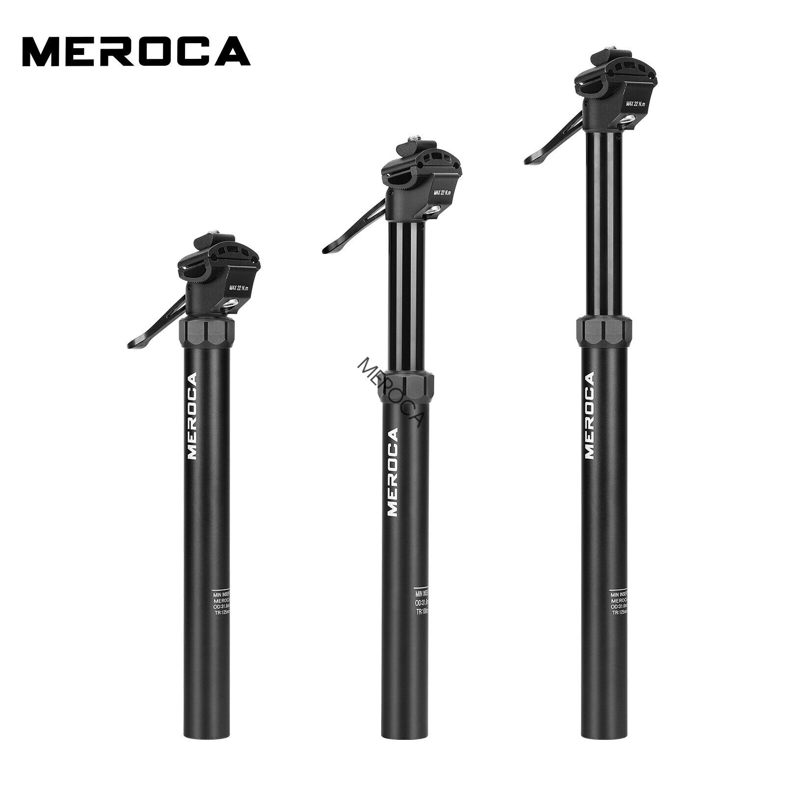 MEROCA MTB contagocce reggisella mountain bike palo idraulico 27,2/30,9/31,6 mm regolazione foto 3