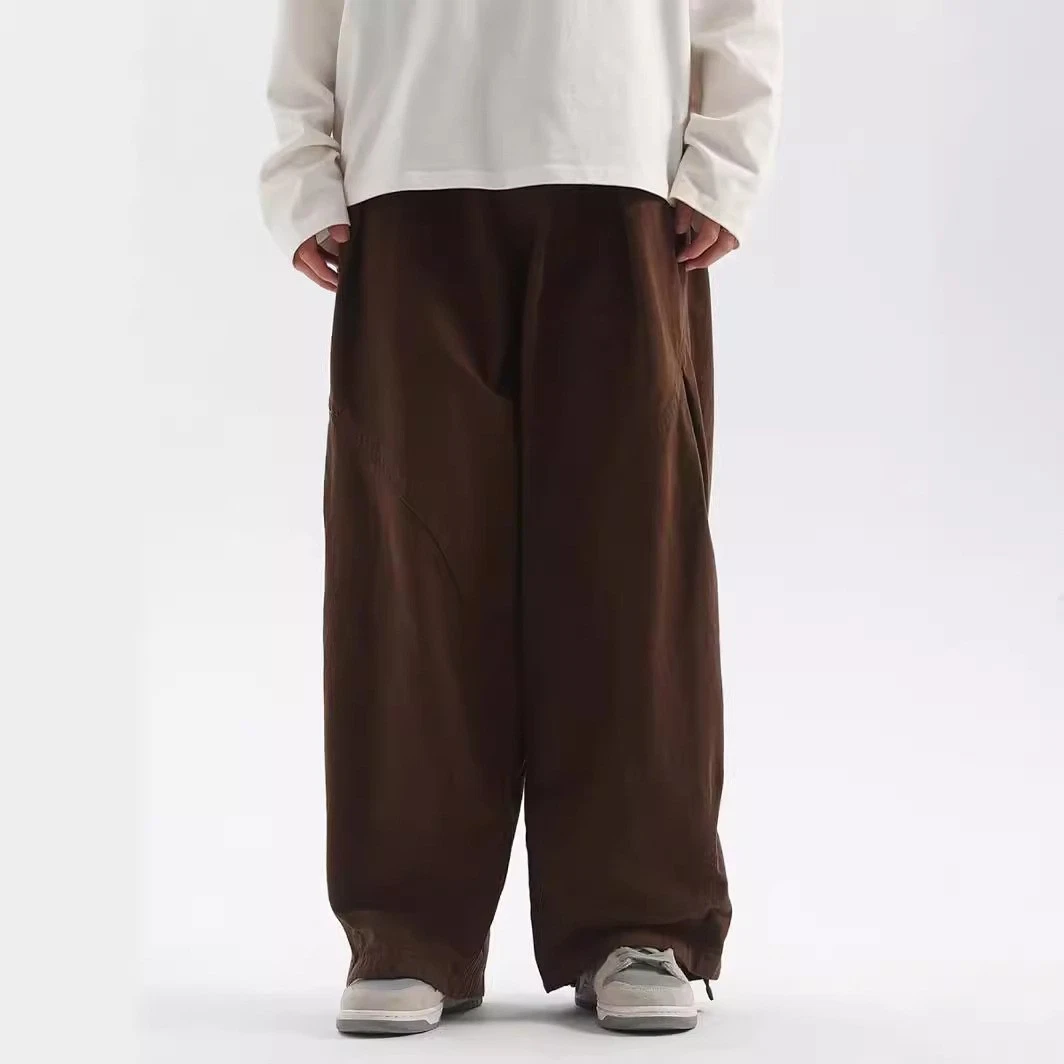 Japanese Retro Casual Pants Men's College Loose Straight Wide-Leg Pants Overalls