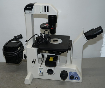 ^ Nikon Eclipse TE200 Inverted Phase Contrast Microscope #X5983