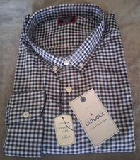 MEN's UNTUCKit Long Sleeve Shirt - 3XL Regular Tall - "MARQUETTE" - Wrinkle Free