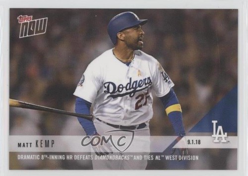 2018 Topps Now 672 Matt Kemp